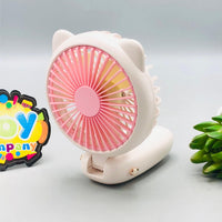 Cat Ear Foldable Handheld Digital Display Fan