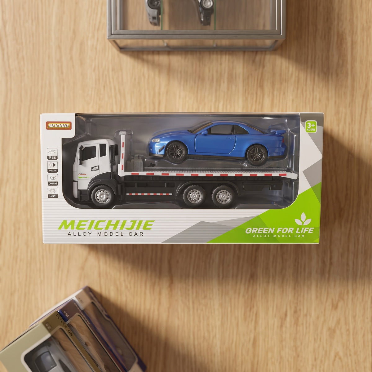 Diecast Tow Truck With Nissan Skyline GTR Model
