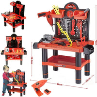 Pretend Play Kids Tool Bench Set With Electric Drill