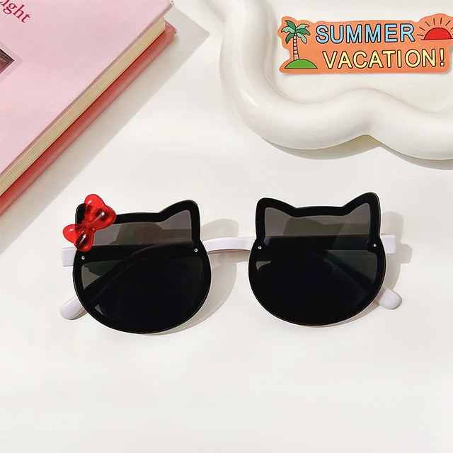 Children's Cute Kitty Frame Sunglasses