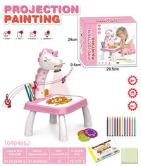 Thumbnail for Kids Unicorn LED Projection Painting Table