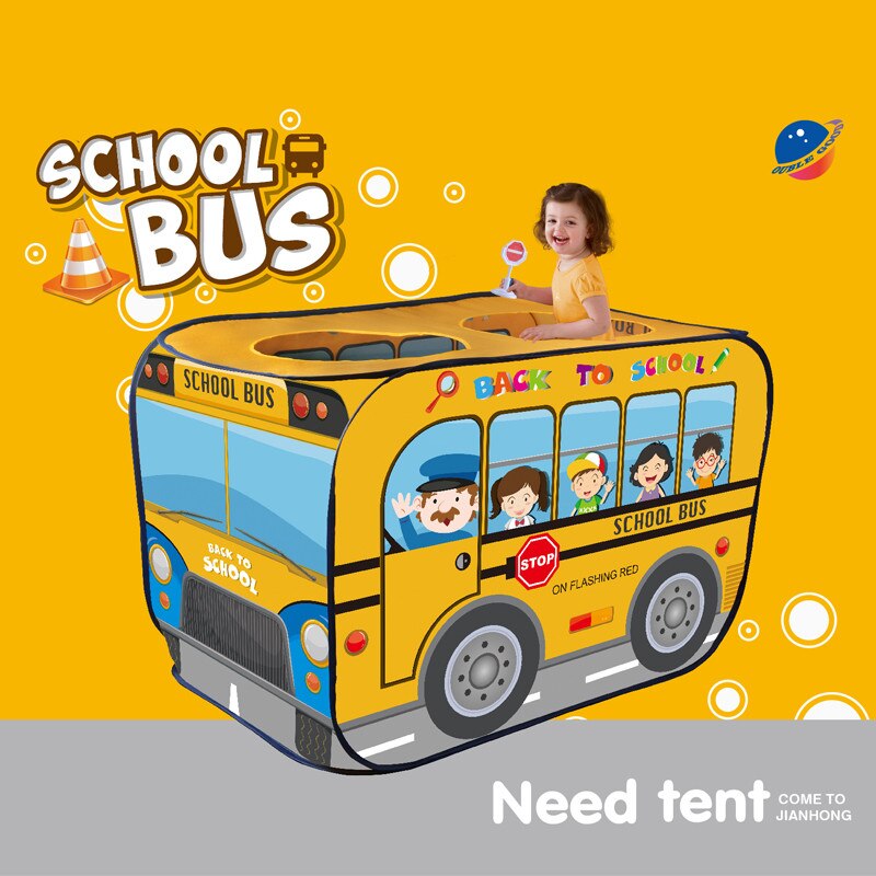 School Bus Kids Tent Play House