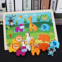 3D Colorful Animal Puzzle Board - Assortment