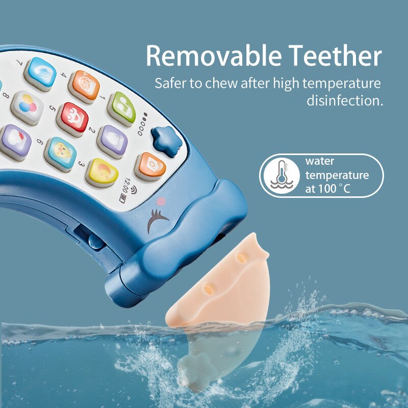 Moon Shaped Phone & Teether Toy