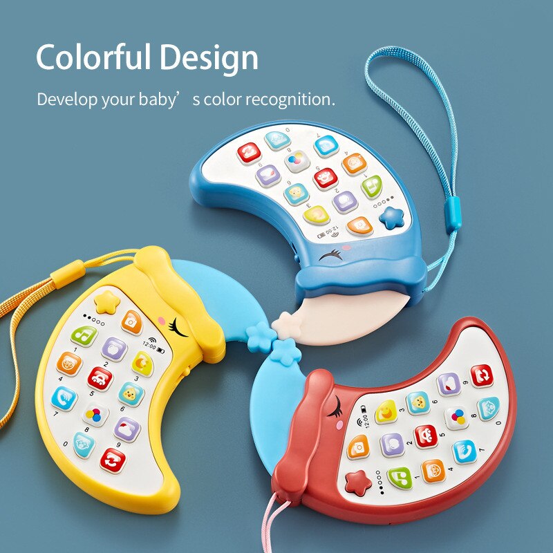 Moon Shaped Phone & Teether Toy