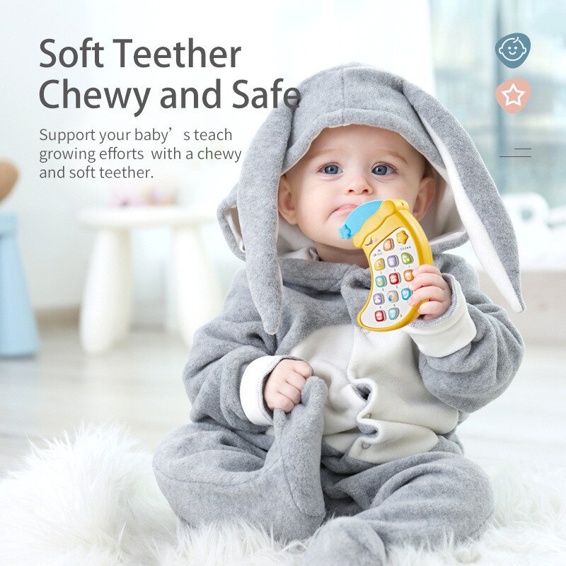 Moon Shaped Phone & Teether Toy