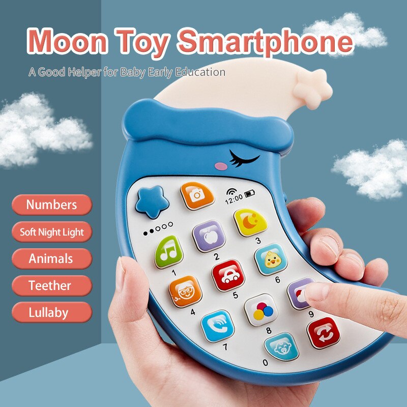 Moon Shaped Phone & Teether Toy
