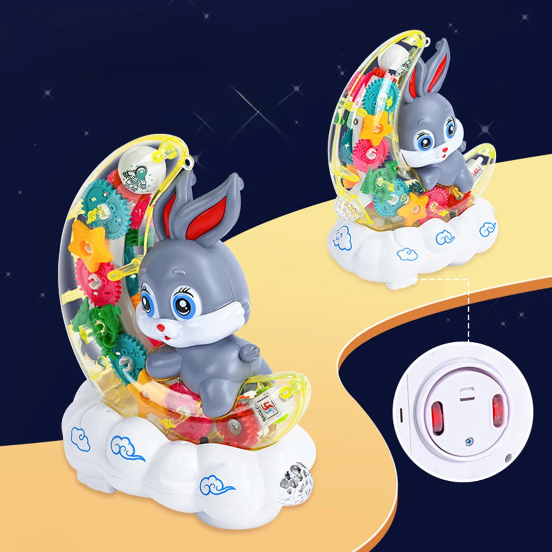 Electric Gear Moon Rabbit With Light & Sound