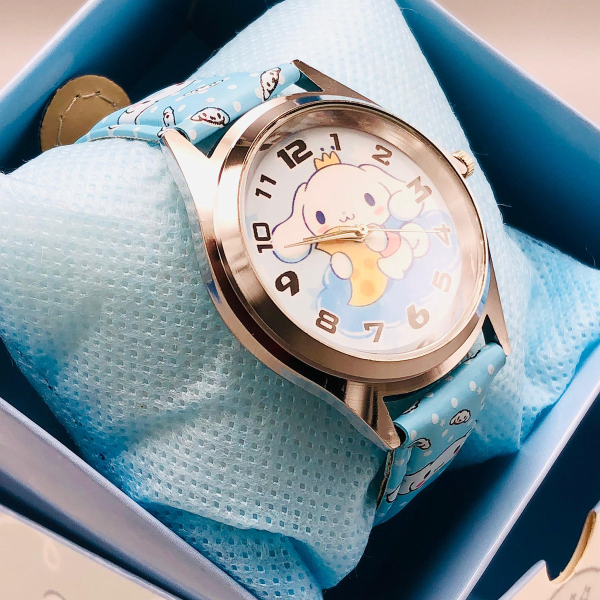 Cinnamoroll Themed Kids Stainless Steel Frame Watch