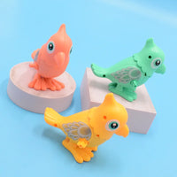 1Pc Wind-up Colorful Jumping Parrot Toy