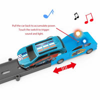 32Pcs Car  Ejector Track Set With Light & Sound