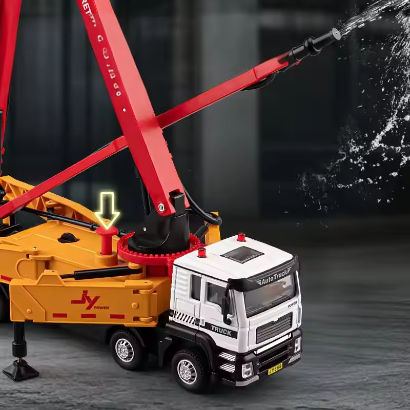 1:50 Diecast Concrete Boom Pump Truck
