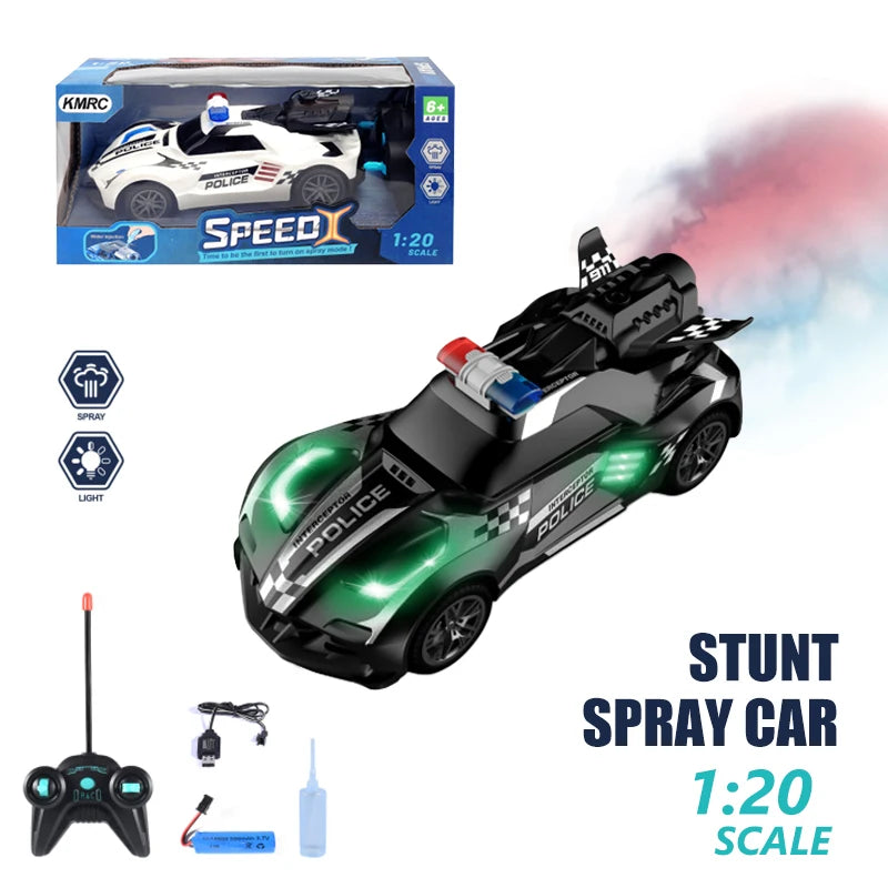 1:20 RC Police Interceptor Spray Car