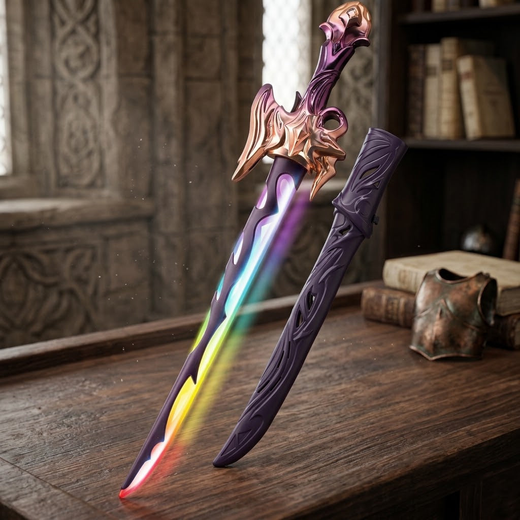 Kids Cosplay Battle Laser Sword With RGB Lights