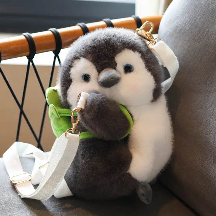 Cute Plush Penguin Backpack