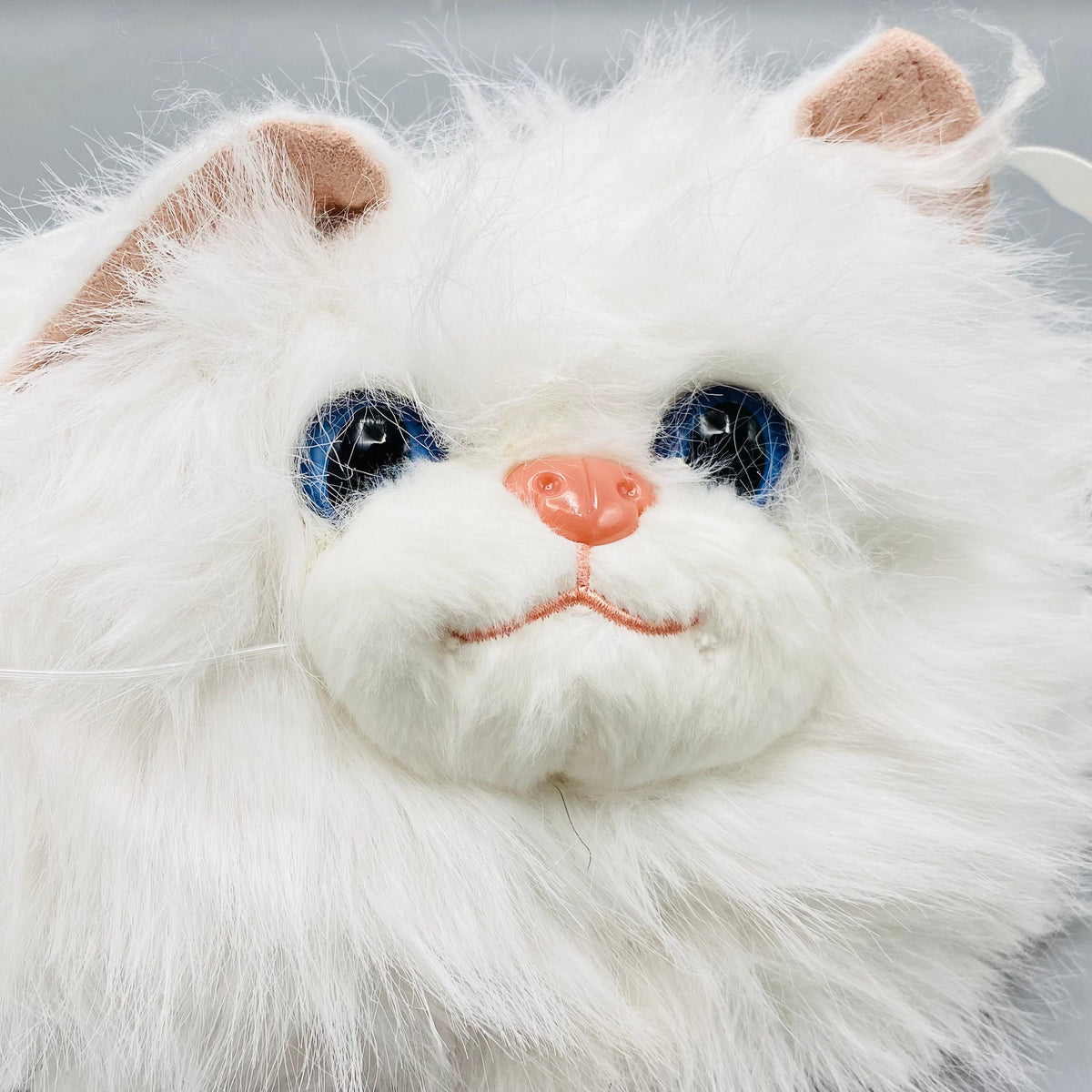 Mini Cute Plush Persian Cat Backpack - White