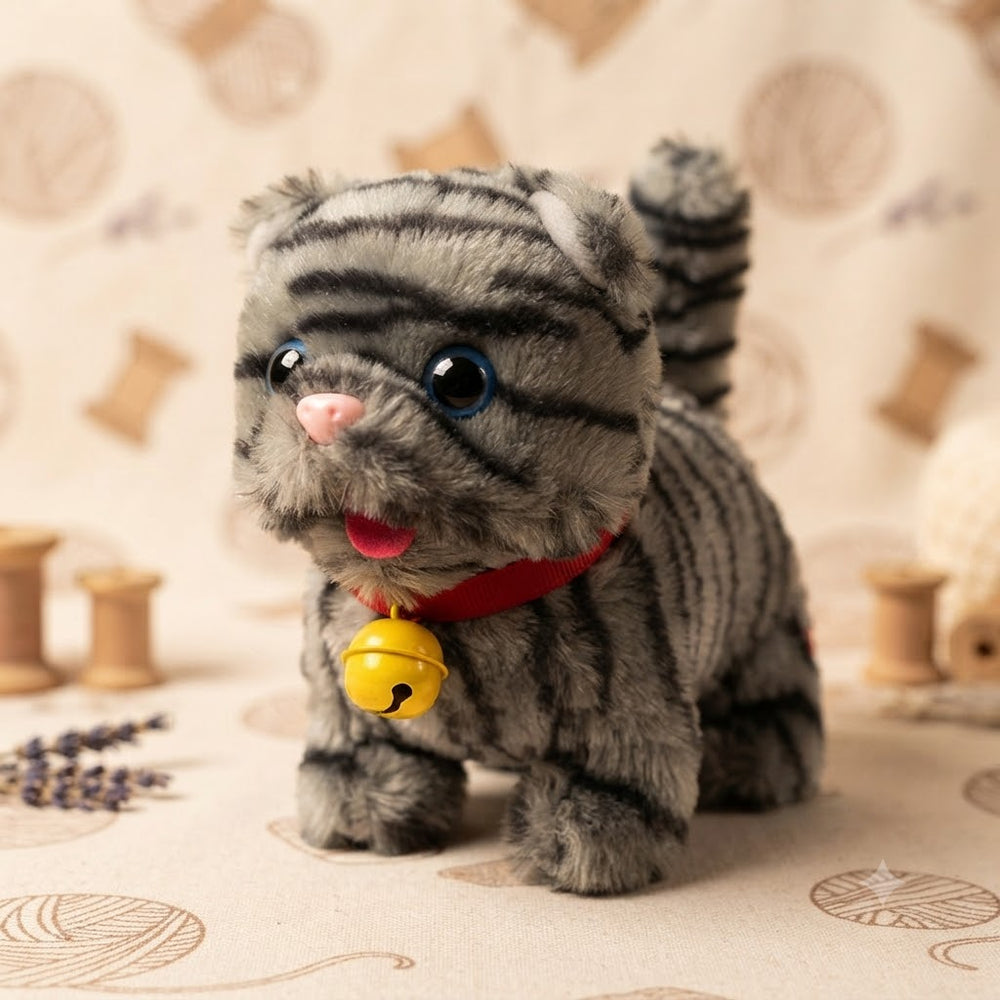 Cute Walking Plush Cat With Sound