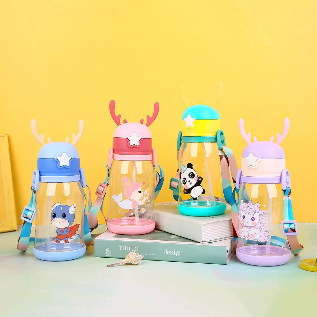 600ml Premium Transparent Sipper Water Bottle