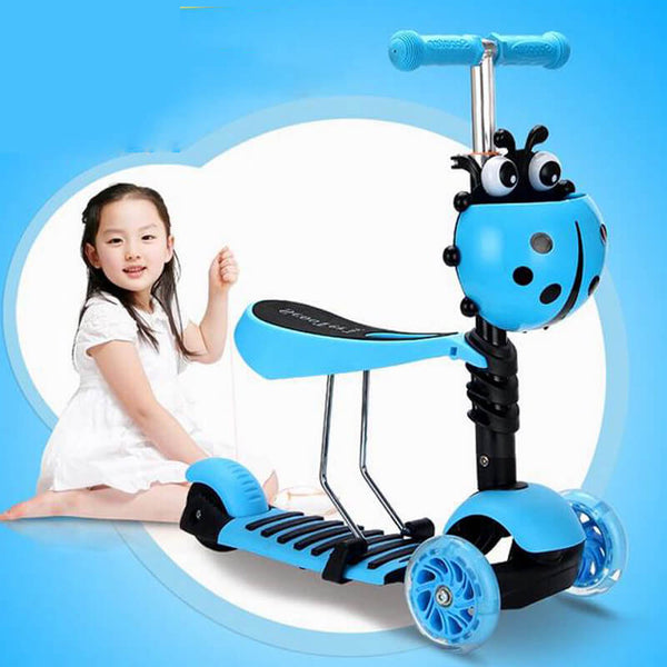 Adjustable Height Balance Scooter - Blue