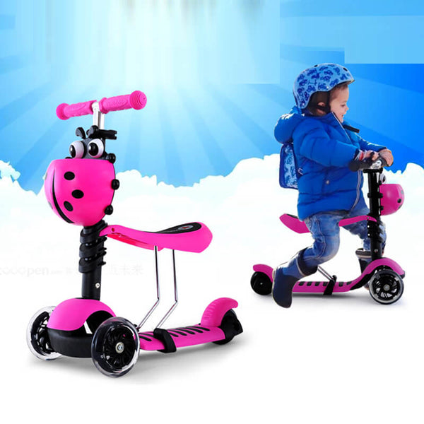Adjustable Height Balance Scooter - Pink