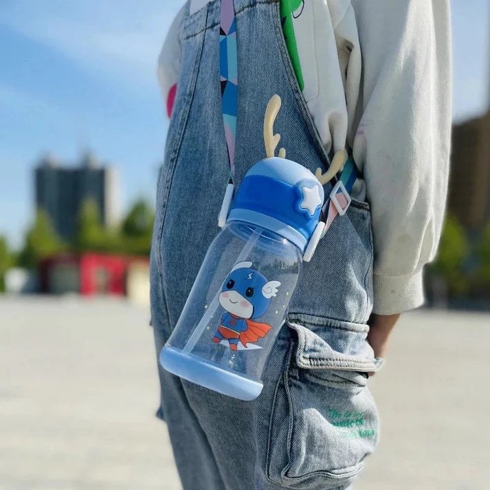 600ml Premium Transparent Sipper Water Bottle