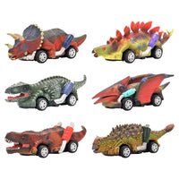 Pullback Mini Dinosaur Car Team Set - 6Pcs