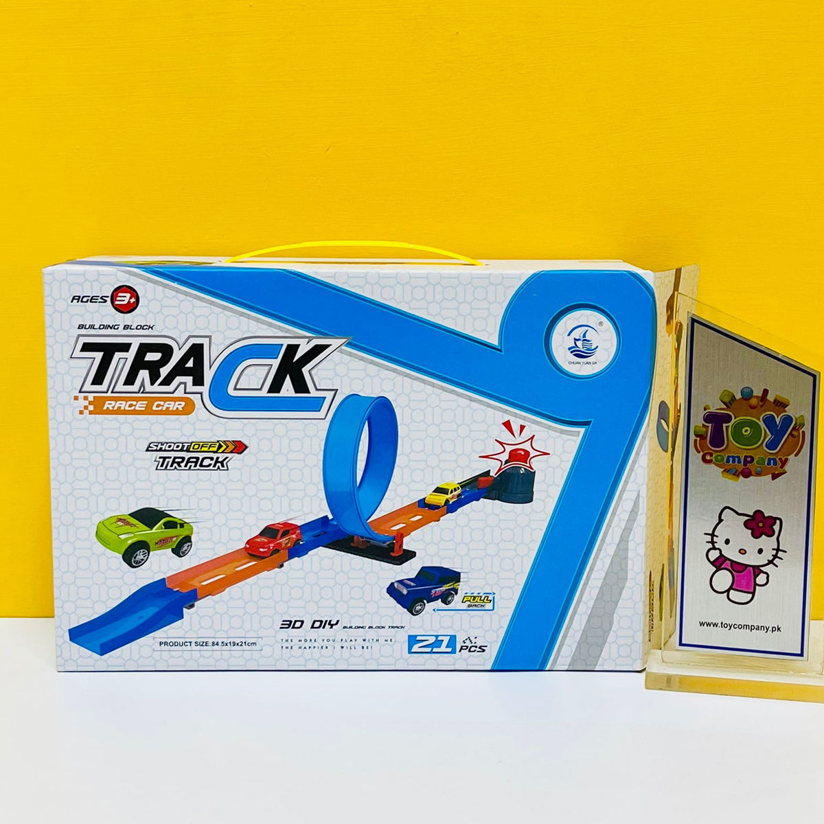 DIY Catapult Race Track Set - 21 Pcs