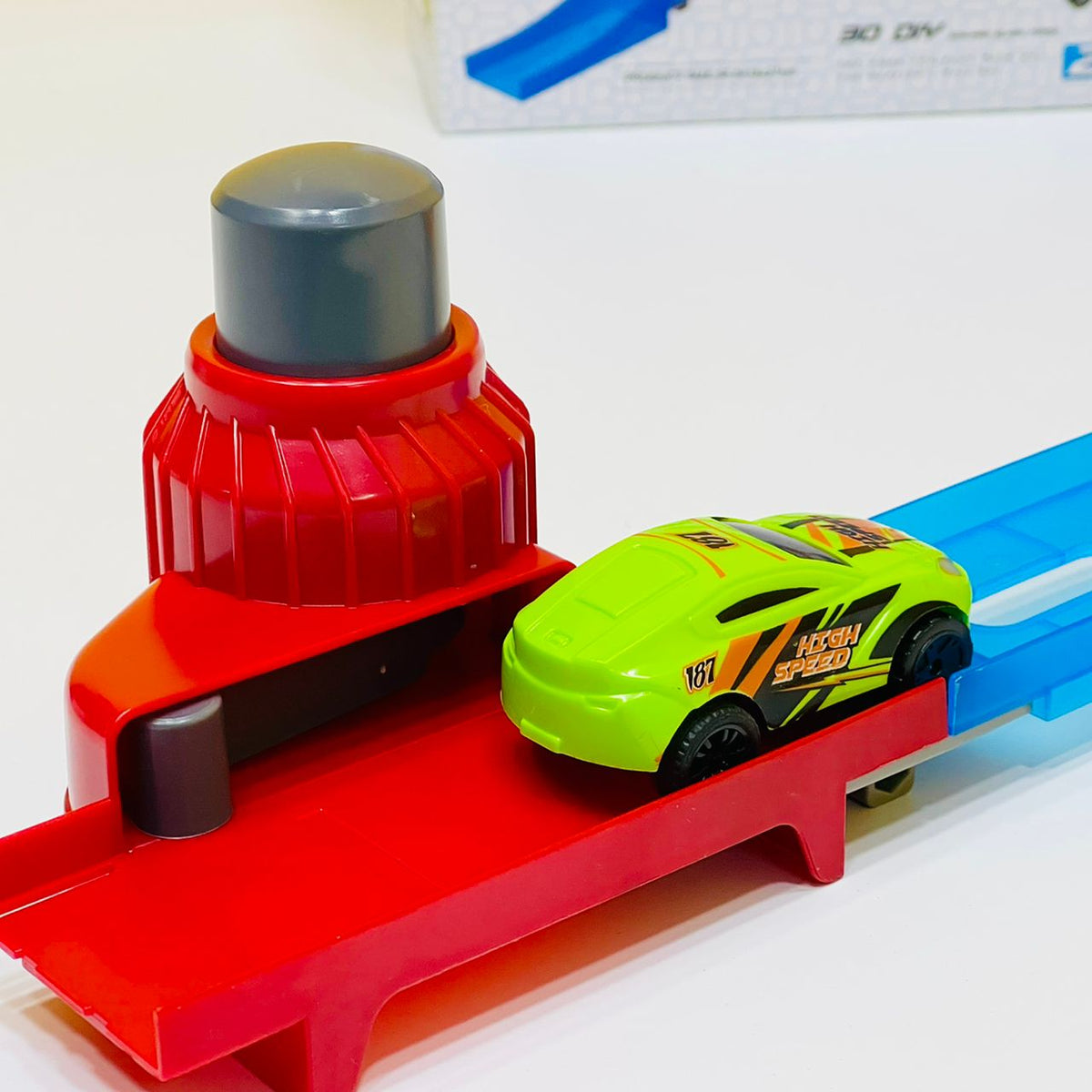 DIY Catapult Race Track Set - 21 Pcs