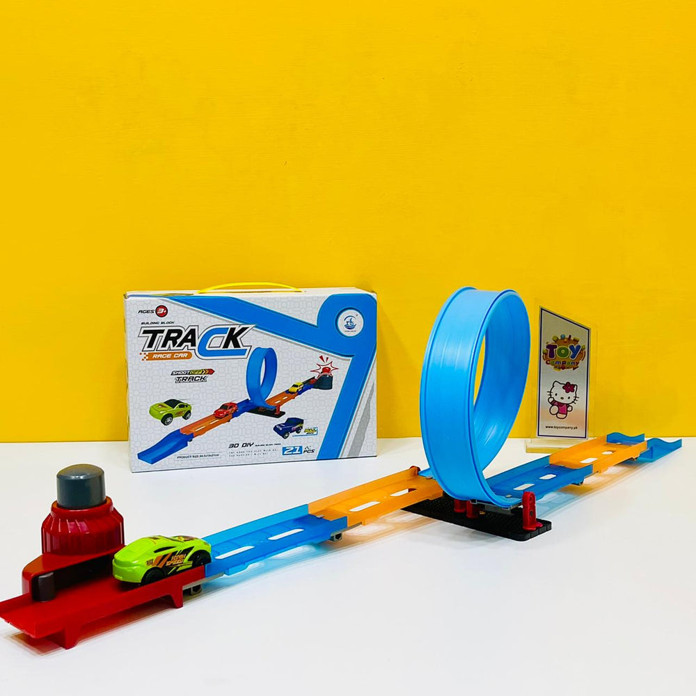 DIY Catapult Race Track Set - 21 Pcs