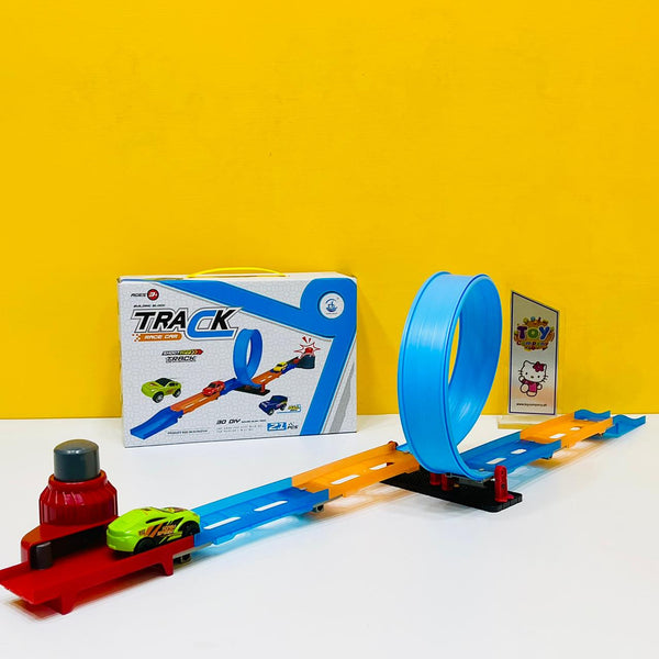 DIY Catapult Race Track Set - 21 Pcs