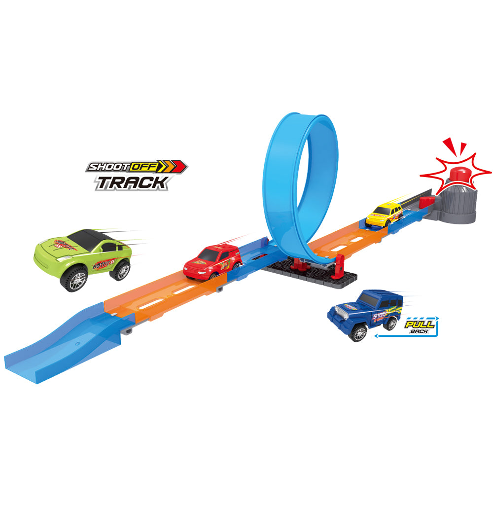 DIY Catapult Race Track Set - 21 Pcs