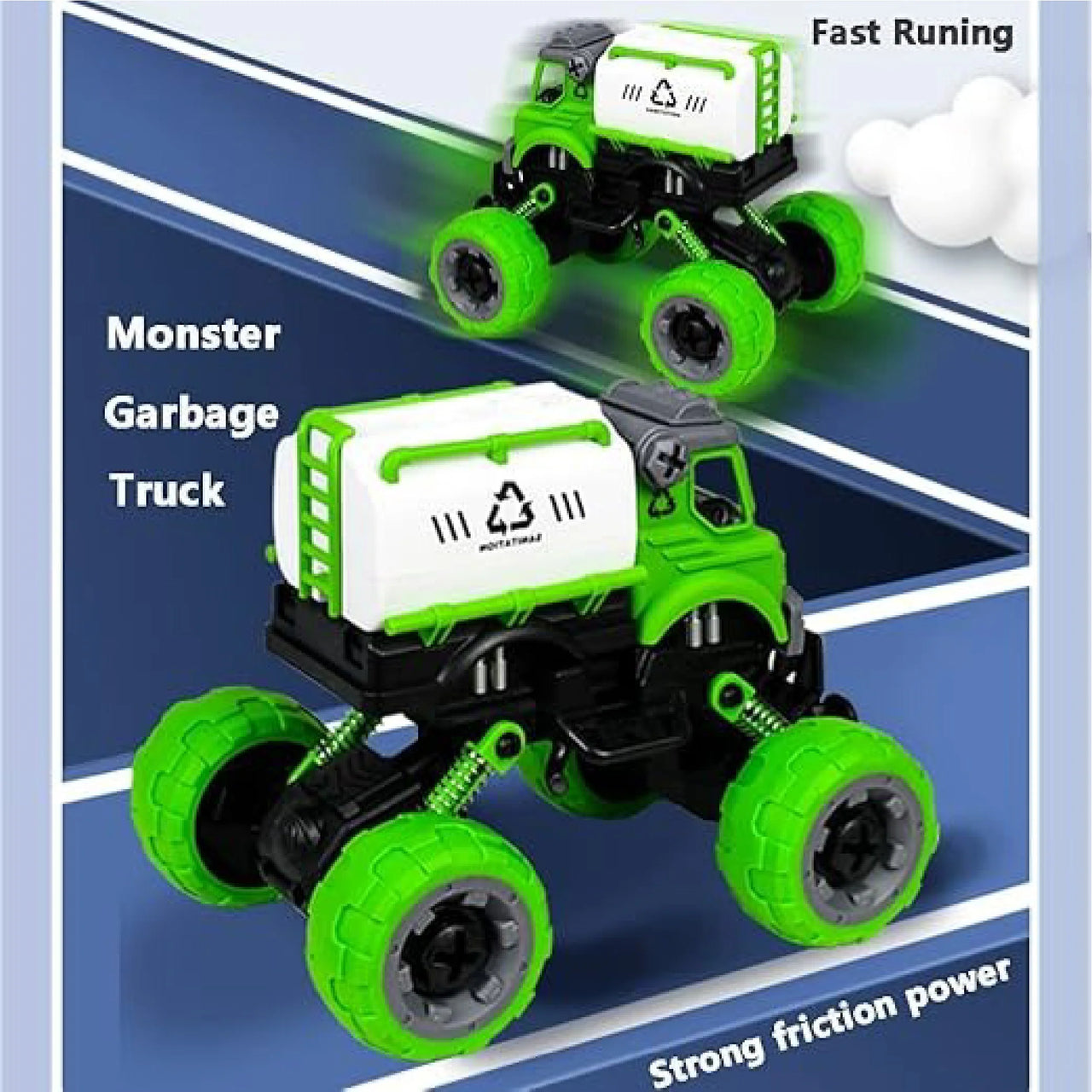 DIY Monster Sanitation Screw Truck - Assortment
