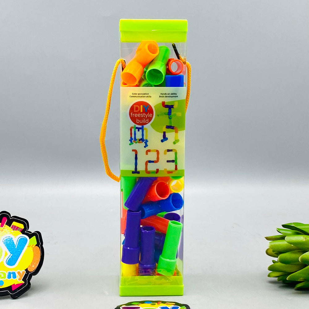 41Pcs DIY Kids Mini Pipe Building Blocks