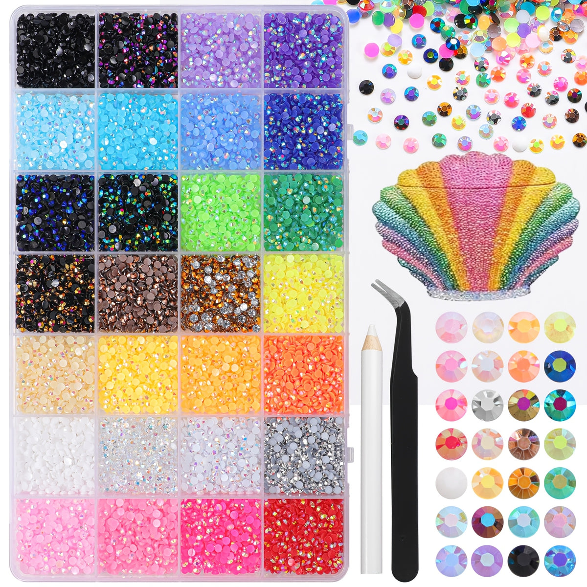 DIY 28 Color Diamond Art Kit 
