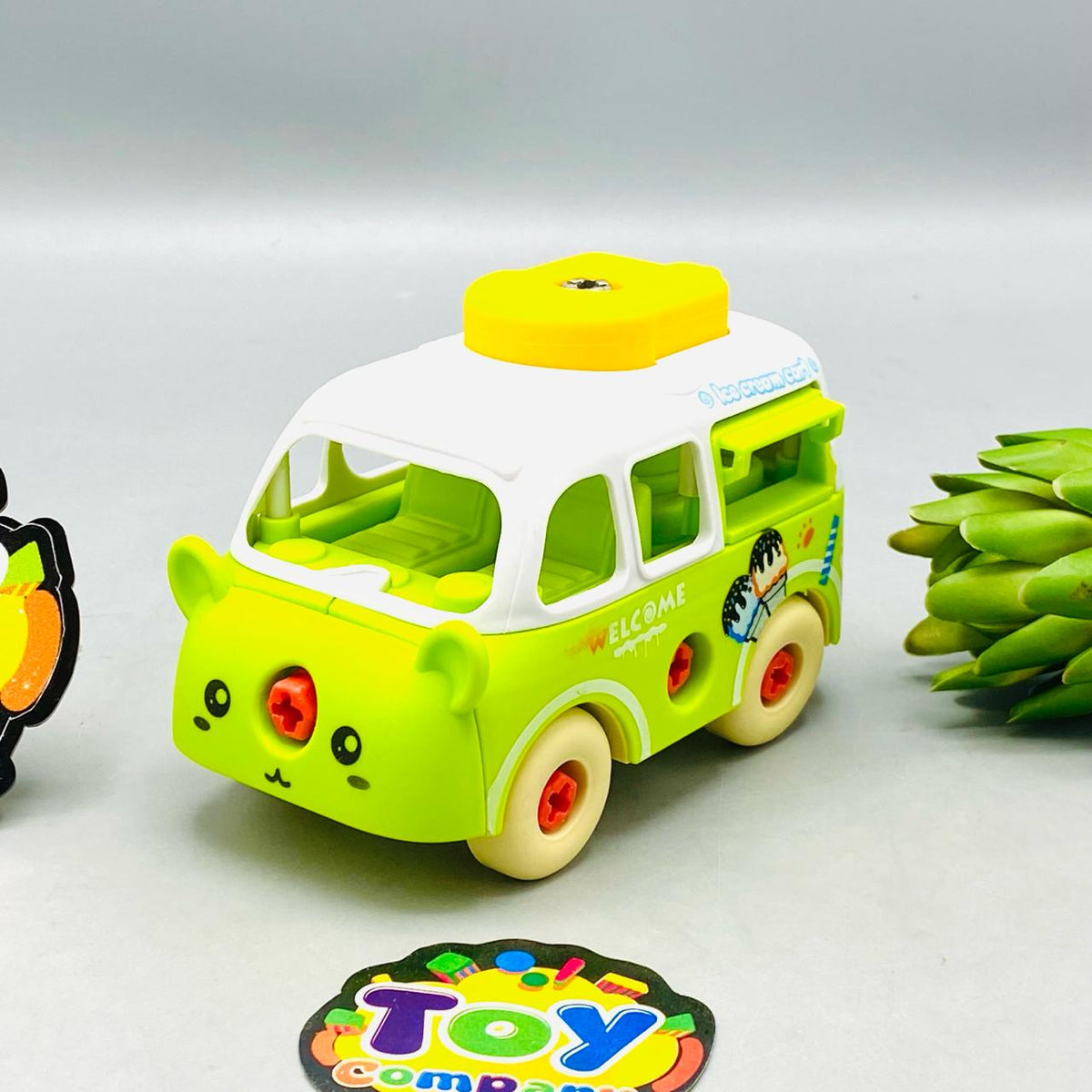 DIY 4Pcs Ice Cream Screw Vehicles