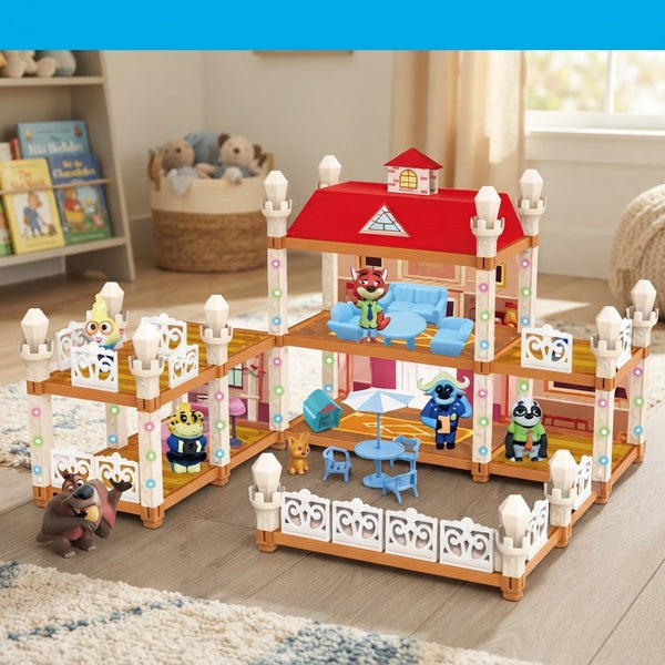 DIY Disney's Zootopia Themed Villa Doll House