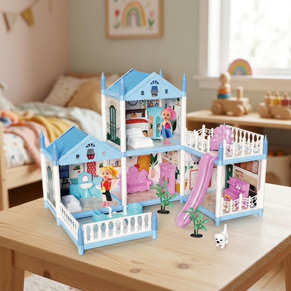 DIY Mini Pretend Play Kids Dream Villa Doll House