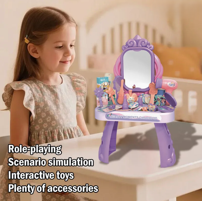 42Pcs DIY Pretend Dreamy Princess Dressing Table