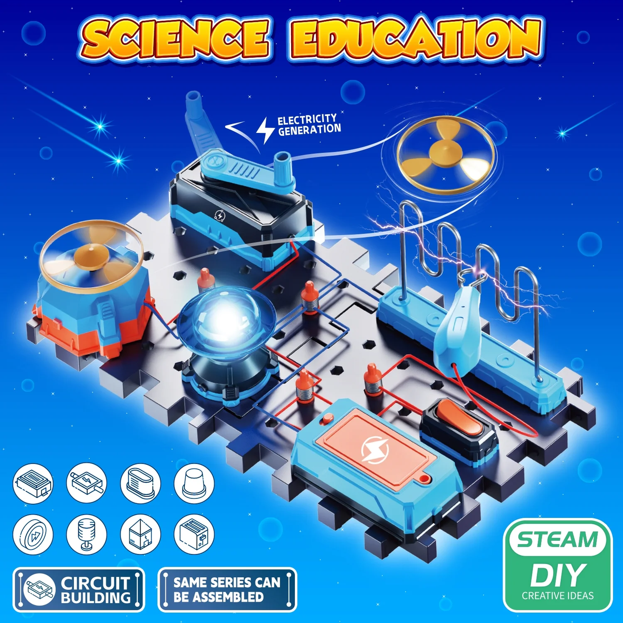 DIY Science Electronics Exploration Circuit Block