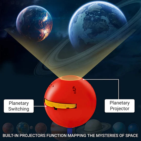 DIY Solar System Rotating Planet With Projection Function