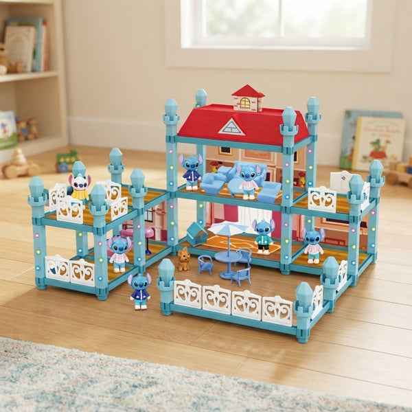 DIY Stitch Themed Villa Doll House