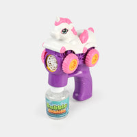 8 Holes Unicorn Themed Colorful Bubble Gun