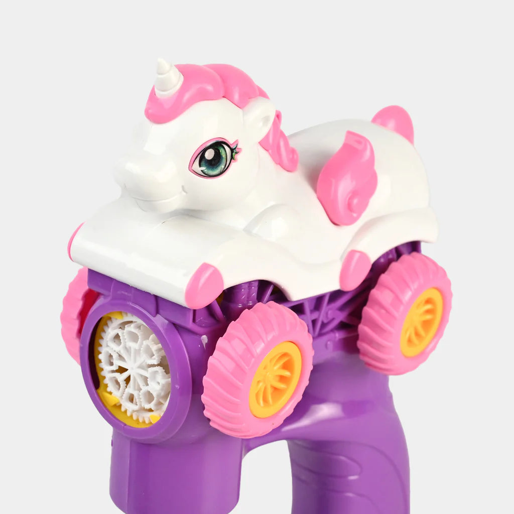 8 Holes Unicorn Themed Colorful Bubble Gun