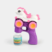8 Holes Unicorn Themed Colorful Bubble Gun