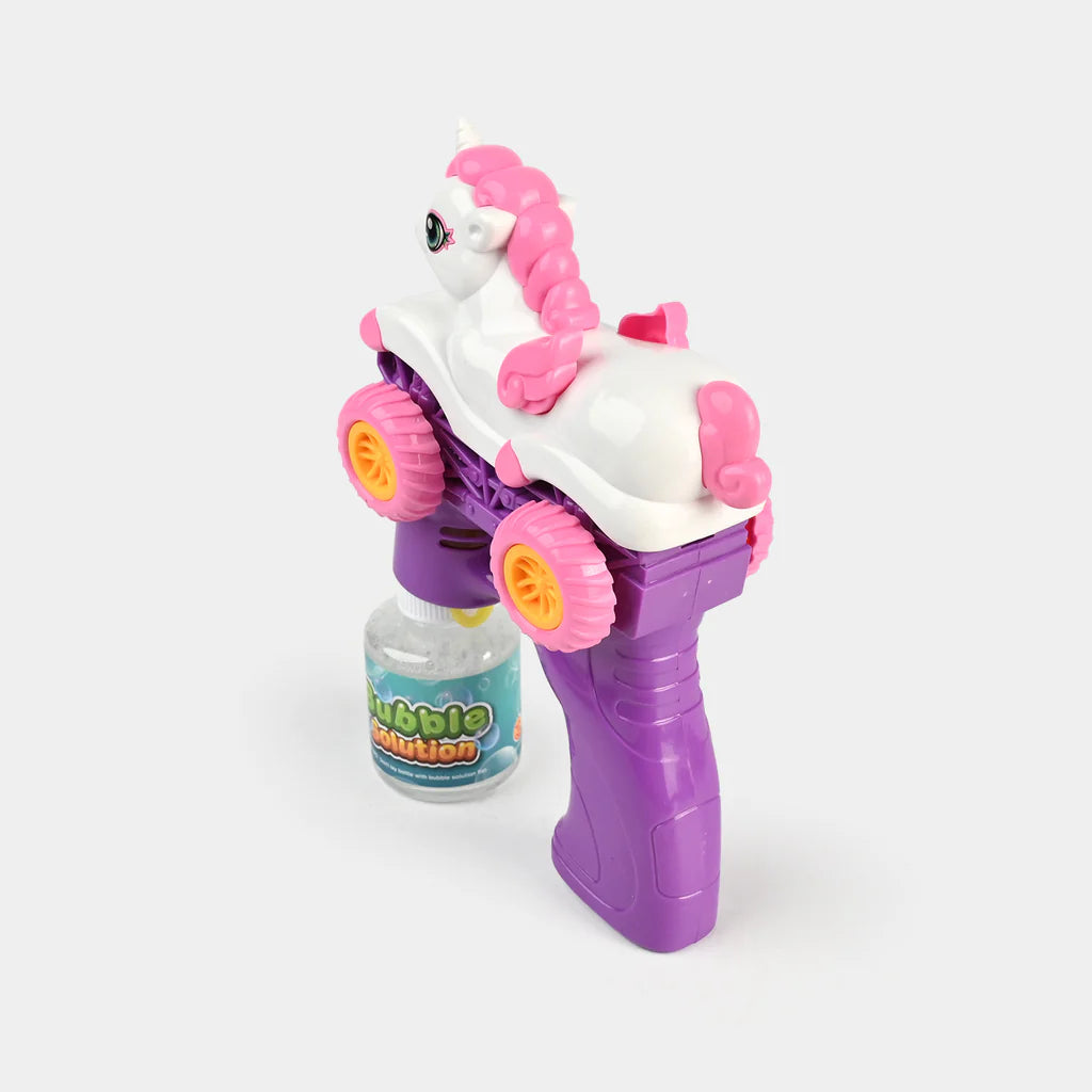 8 Holes Unicorn Themed Colorful Bubble Gun