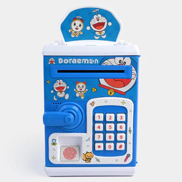 Doraemon Fingerprint Piggy Bank With Light & Sound