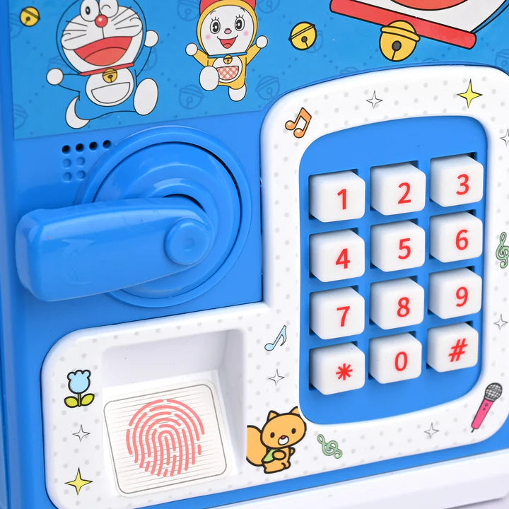 Doraemon Fingerprint Piggy Bank With Light & Sound