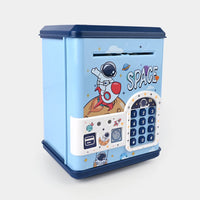 Space Fingerprint & Swipe Card Unlock Piggy Bank