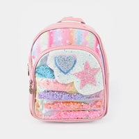 10* Inches Girls Fancy Backpack - Pink