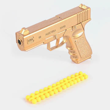 Mini Alloy Foldable Manual Target Gun With Soft Pellets